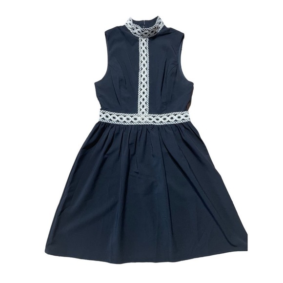 Women's Altar'd State White/Black sleeveless dress. Great detail. Size Small - Picture 1 of 5